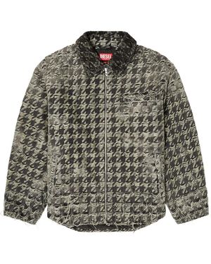 DIESEL Houndstooth Jacket - Gray