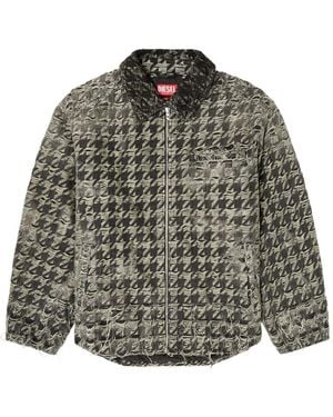 DIESEL Houndstooth Jacket - Gray