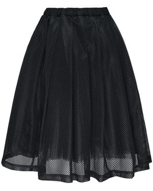 COMME DES GARÇON BLACK Falda De Malla A Capas - Negro