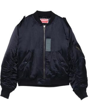 KENZO Zip-Up Bomber Jacket - Blue