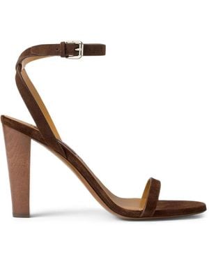 Ralph Lauren Sandales Graison En Daim - White