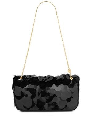 Rabanne Sparkle Tasche Mit Schwarzer Paillettenstickerei - Weiß