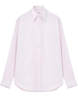 McQueen デコラティブカラー シャツ - ホワイト