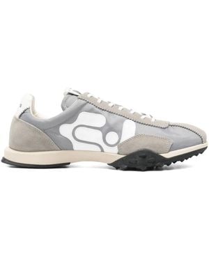 Eytys Eros Logo-Detail Suede Sneakers - White