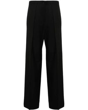 Acne Studios Wide-Leg Tailored Trousers - Black