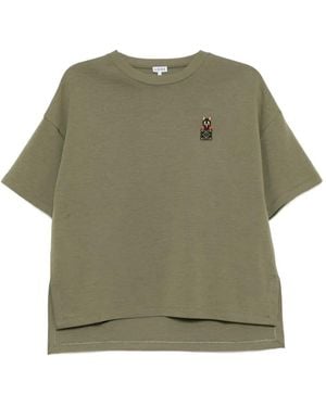 Loewe Camiseta con logo bordado - Verde