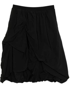 ALAINPAUL Draped Skirt - Black