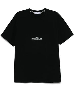 Stone Island コットン Tシャツ - ブラック