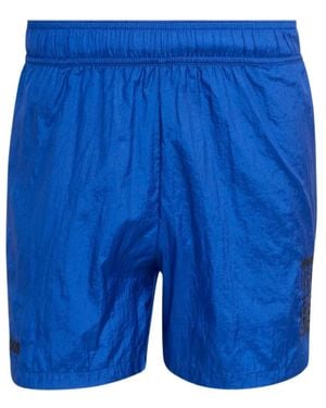 adidas Logo-Print Shorts - Blue