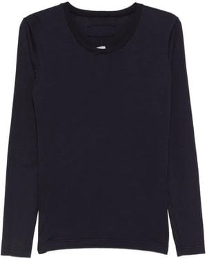 Private 0204 Klassisches Langarmshirt - Blau