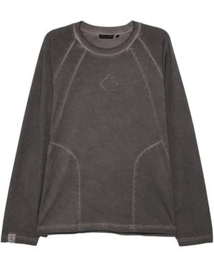FIVE CM T-Shirt Mit Logo-Stickerei - Grau