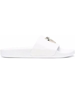 Red(V) Heart Plaque Slides - White