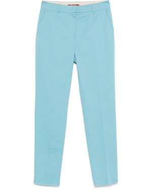 Max Mara Stretch-Cotton Pants - Blue