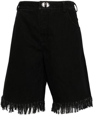 Christopher Esber Deconstruct Denim Jort Shorts - Black