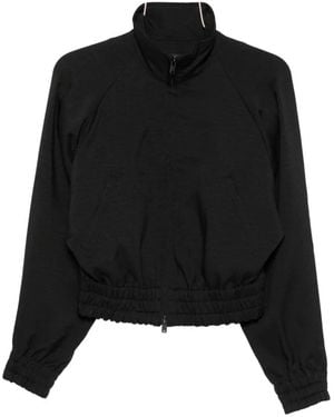 Y-3 Button-Detail Elasticated-Waist Jacket - Black