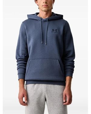 Under Armour Icon Logo-Embroidered Drawstring Hoodie - Blue