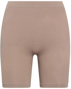 Skims Seamless Mid-Thigh Shorts - Natural