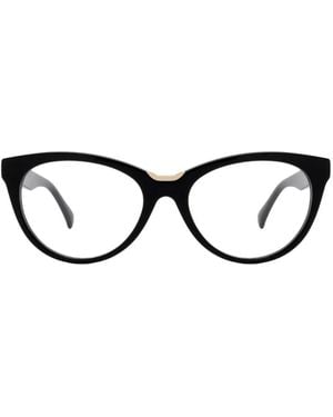 Max Mara Eyewear Oval-Frame Glasses - Black