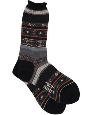 Antipast Fair Isle Gebreide Sokken - Zwart