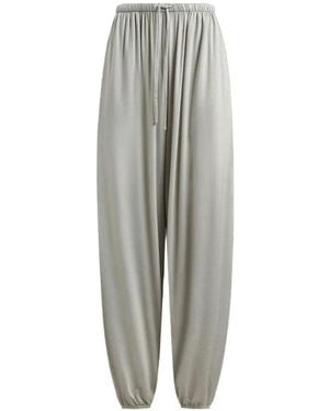 12 STOREEZ Soft Power Drawstring Track Trousers - Grey