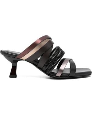 DONNARì Braided-Strap Sandals - White