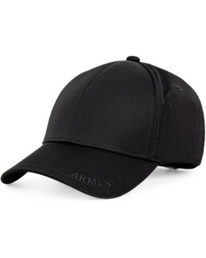 ARMANI EXCHANGE Embroidered-Logo Baseball Cap - Black