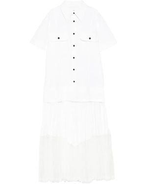 Toga Typewriter Maxi Dress - White
