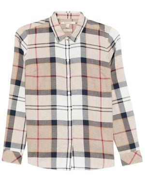 Barbour Check-Print Shirt - White