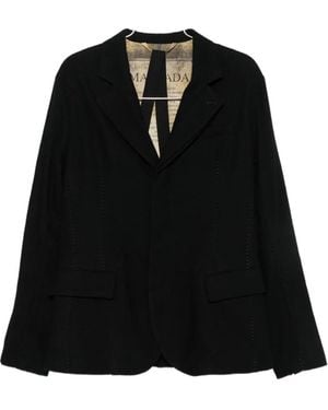 Masnada Single-Breasted Blazer - Black