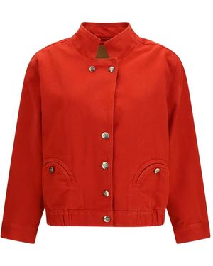 Blazé Milano Cleo Smiley ボンバージャケット - レッド