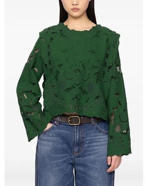 Sea Blusa Ceci con diseño abierto - Verde