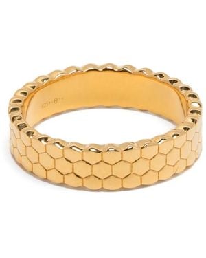Eshvi Honeycomb Ring - Metallic