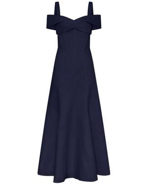 Nicholas Ivana Off-Shoulder Dress - Blue