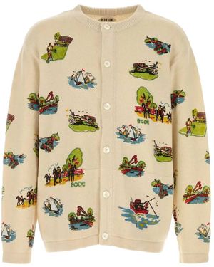 Bode Beaded Camp Cardigan - Metallic