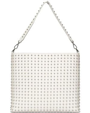 John Richmond Stud-Embellished Shoulder Bag - White