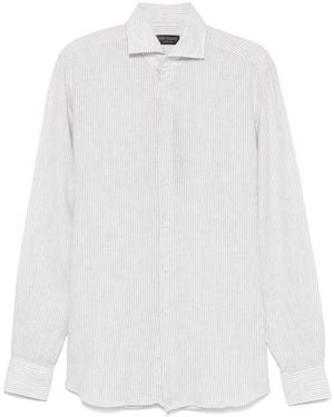 Dell'Oglio Striped Shirt - White