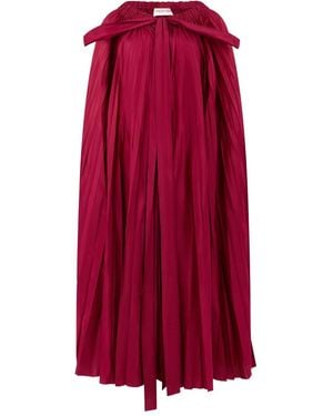 Valentino Garavani Pleated Cape - Red