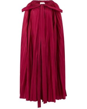 Valentino Garavani Capa plisada - Rojo