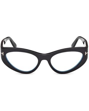 Tom Ford Cat-Eye-Brille - Schwarz