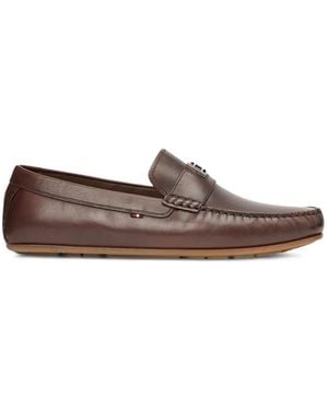 Tommy Hilfiger Leather Loafers - Brown