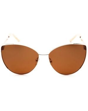 ESCADA Lunettes De Soleil À Monture Papillon - Marron