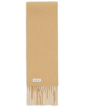 Burberry Écharpe Fine En Cachemire À Carreaux - Blanc