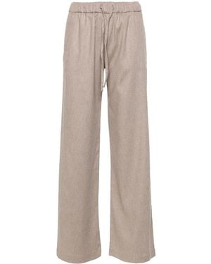 Fay Straight-Leg Pants - Natural