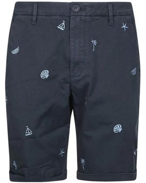 Sun 68 Bermudas Mit Stickerei - Blau
