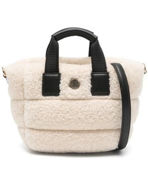 Moncler Micro Caradoc Quilted Tote Bag - Natural