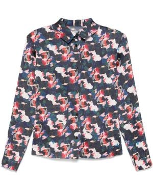 Henrik Vibskov Camisa Remember plisada - Azul