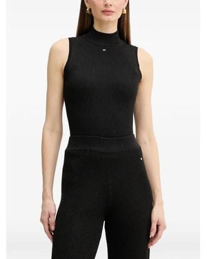 ARMANI EXCHANGE Ribbed Tank Top - Black