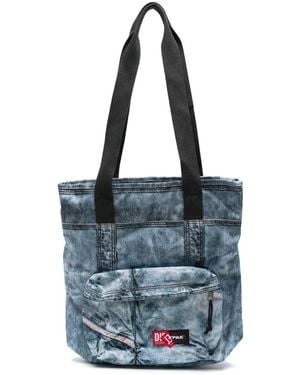 Eastpak X Diesel Denim-Effect Tote Bag - Blue