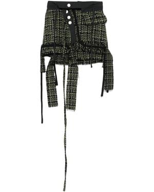 OTTOLINGER Deconstructed Tweed Mini Skirt - Black