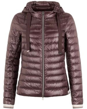 Herno Quilted Hooded Jacket - Purple